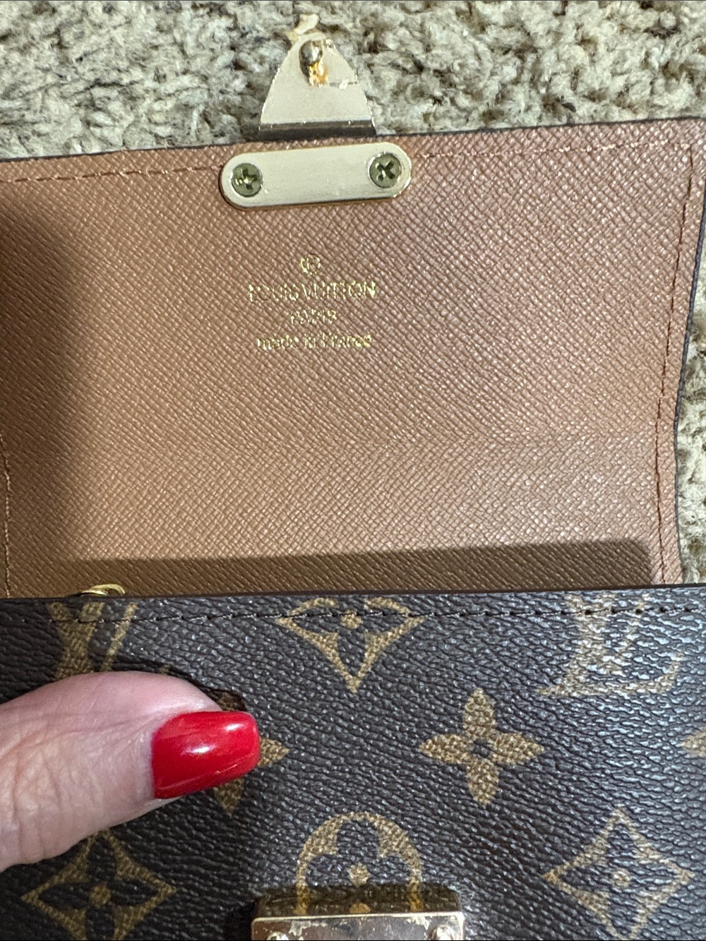 Louis Vuitton Monogram Canvas Small Wallet in Brown and Gold - Picture 3 of 7